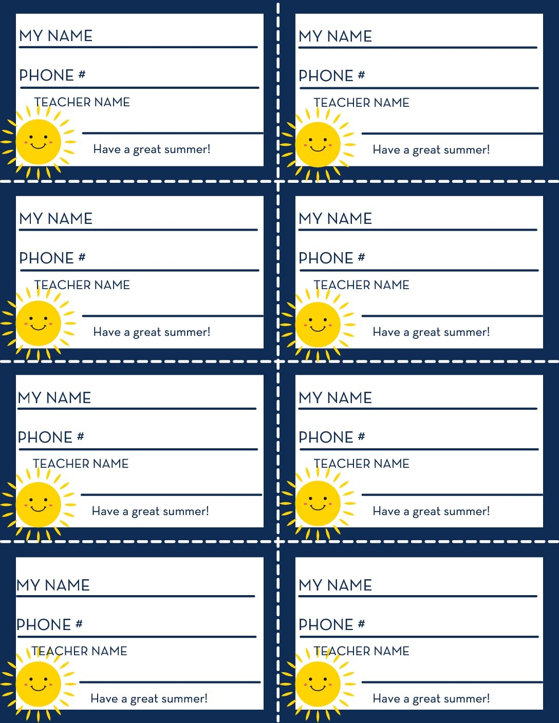 Free Printable Playdate Cards