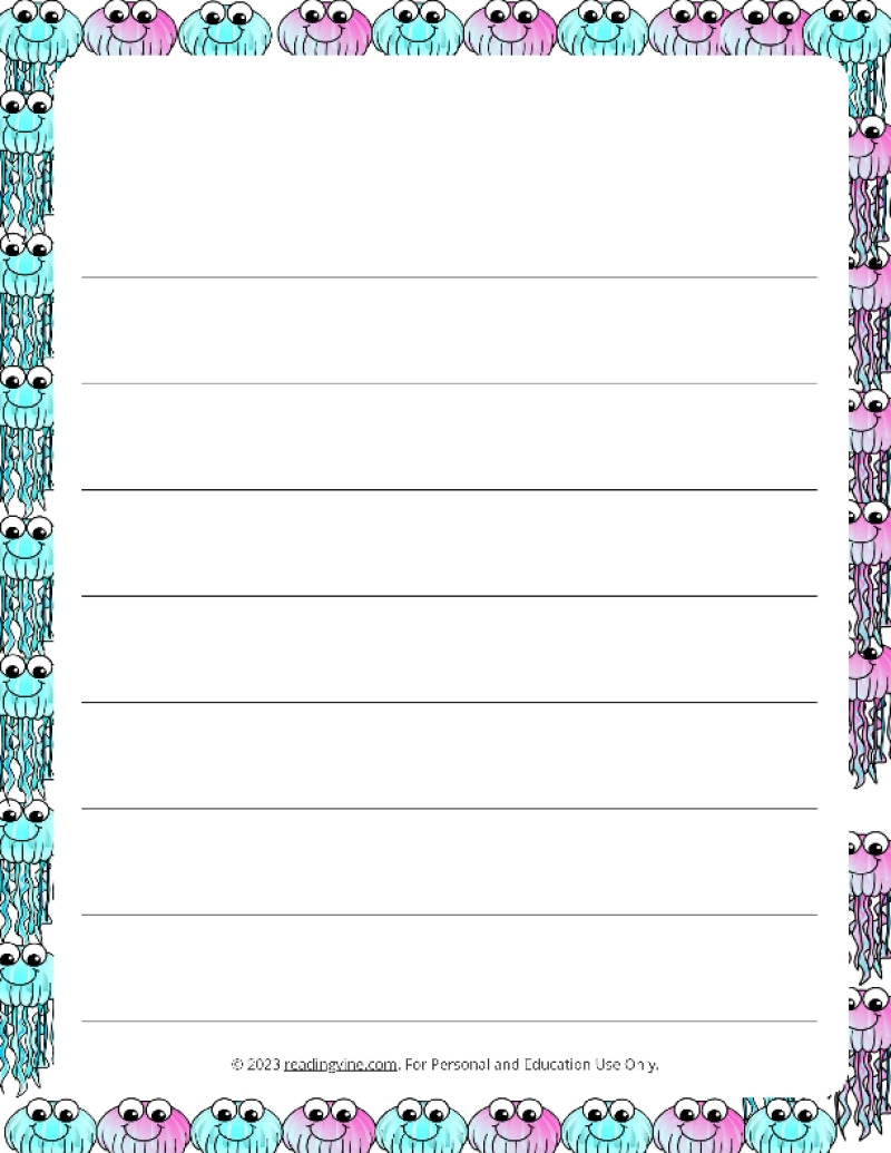 Free Printable Kid Stationery Borders