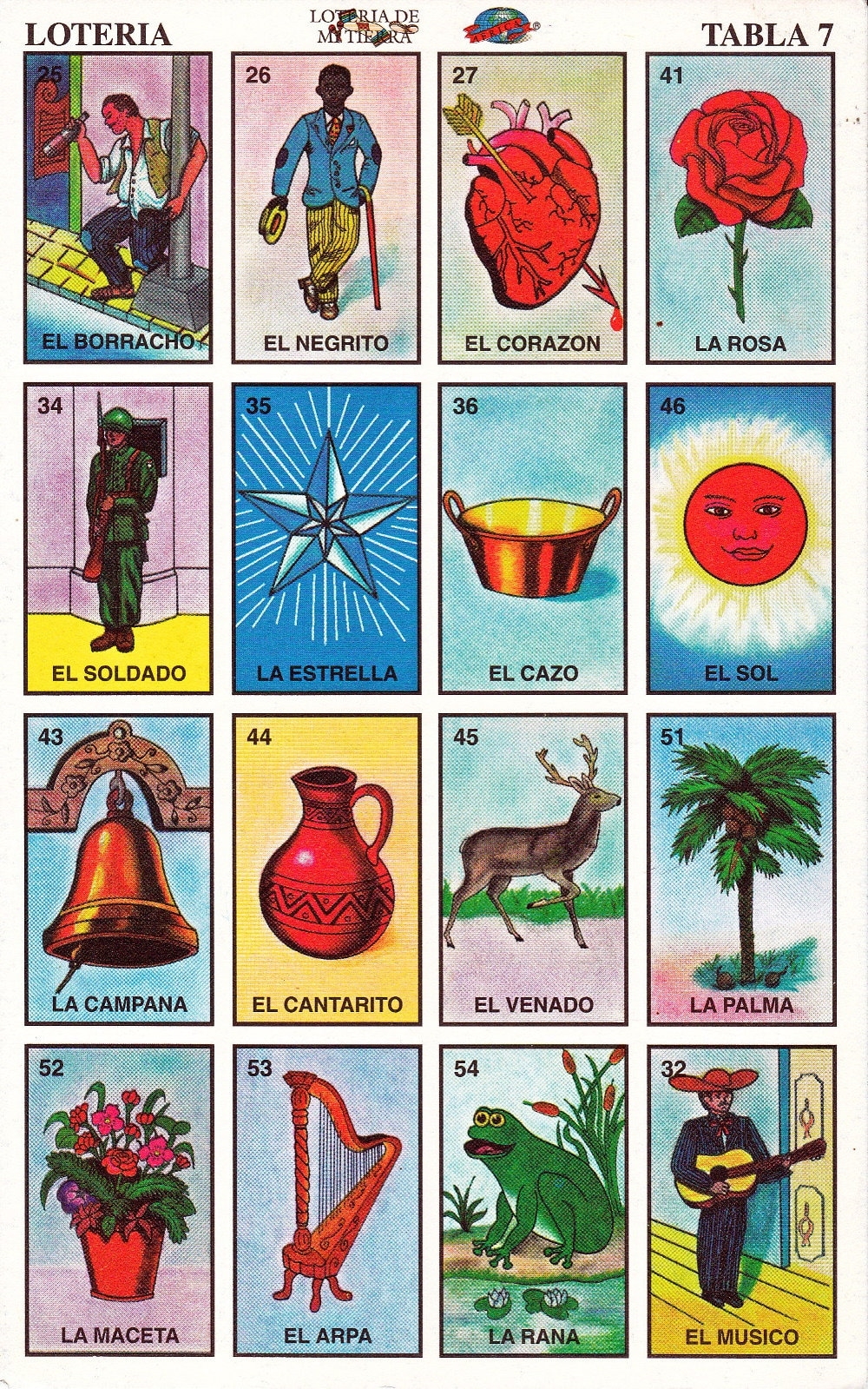 Printable Loteria Cards The Complete Set Of 10 Tablas Printable Digital Downloads For Arts And Crafts Party Supplies Printable Game Etsy