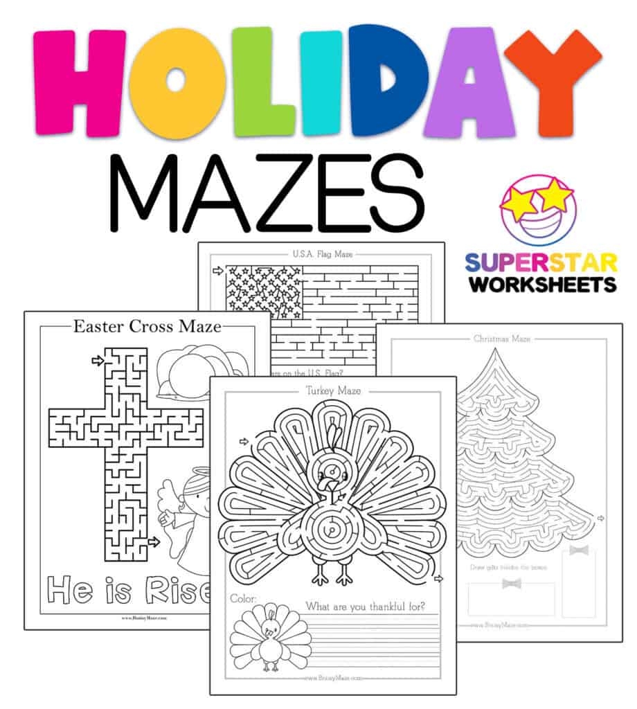 Gingerbread Maze Free Printable Preschool