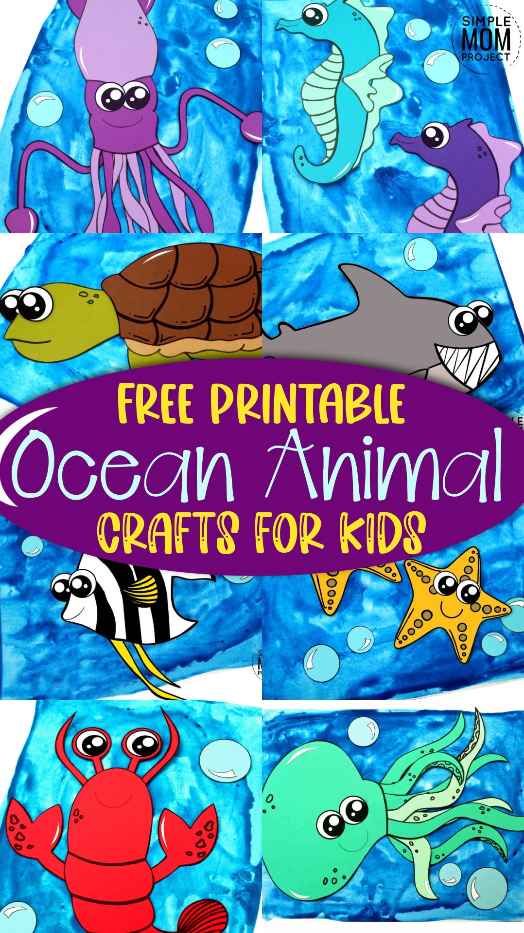 Printable Ocean Animal Templates Simple Mom Project