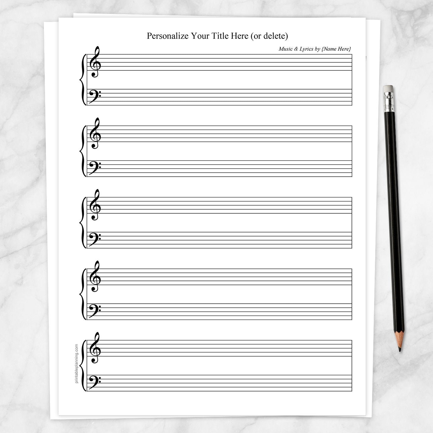Printable Free Sheet Music