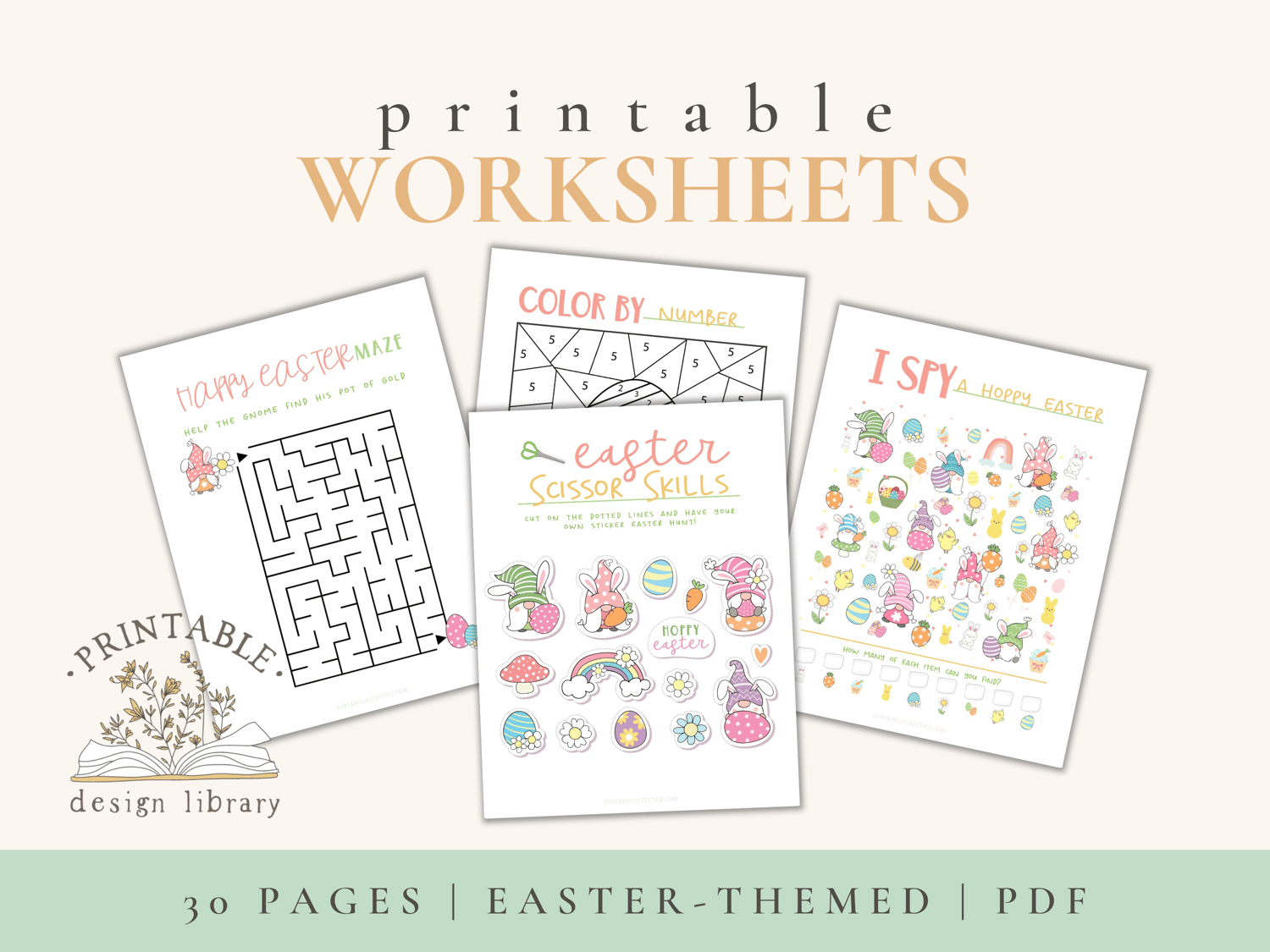 Printable Preschool Easter Worksheets Payhip