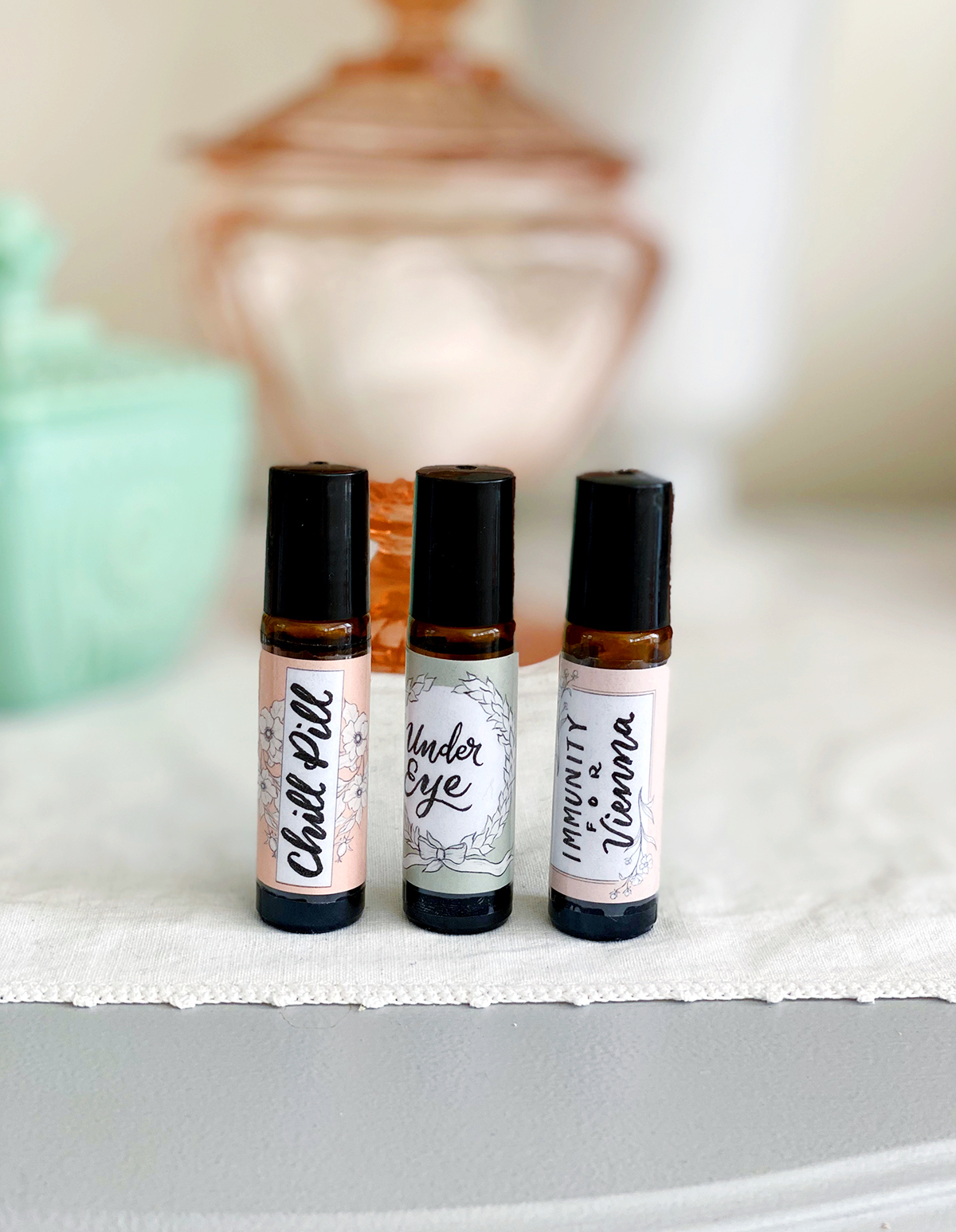 Printable Roll On And Spray Bottle Labels For Essential Oils Lily Val Living
