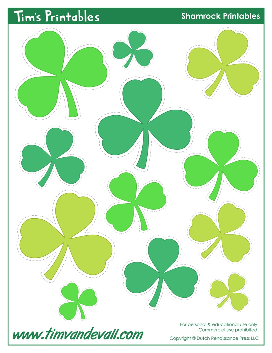 Free Printable Shamrock Pattern
