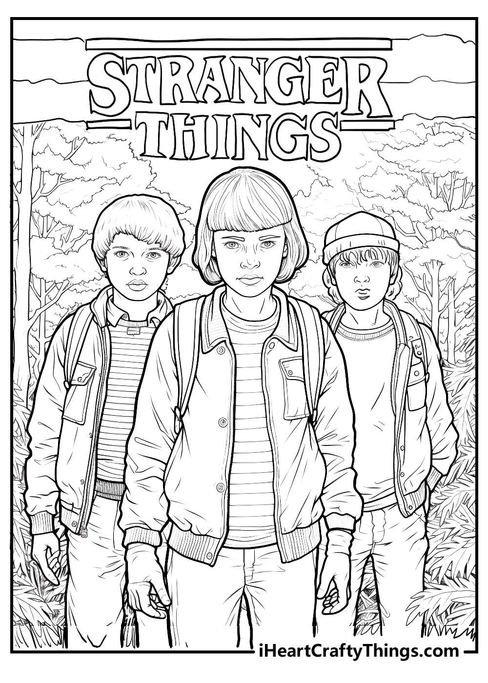 Printable Stranger Things Coloring Pages Updated 2024 