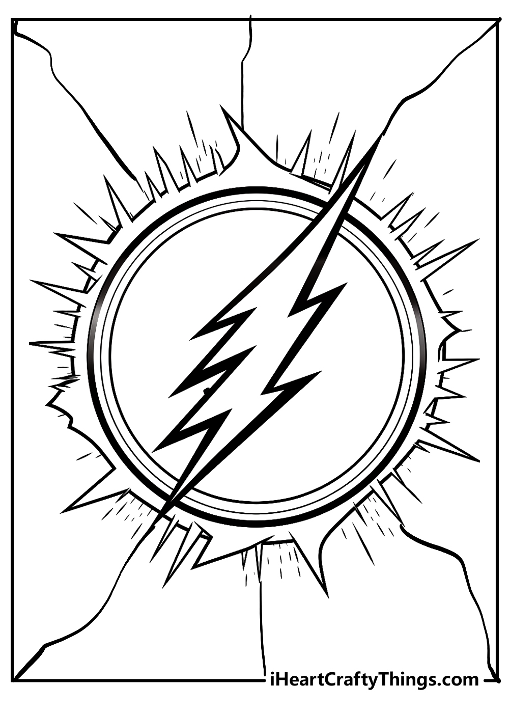 Printable The Flash Coloring Pages Updated 2024 