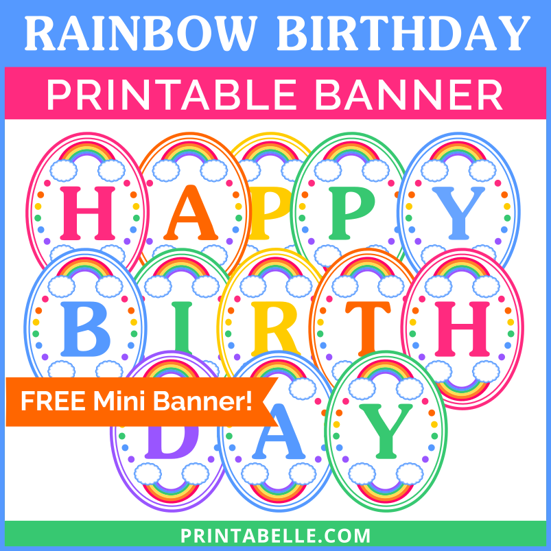Free Birthday Printable Banner