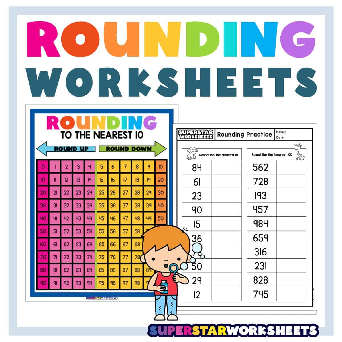 Free Printable Rounding Worksheets