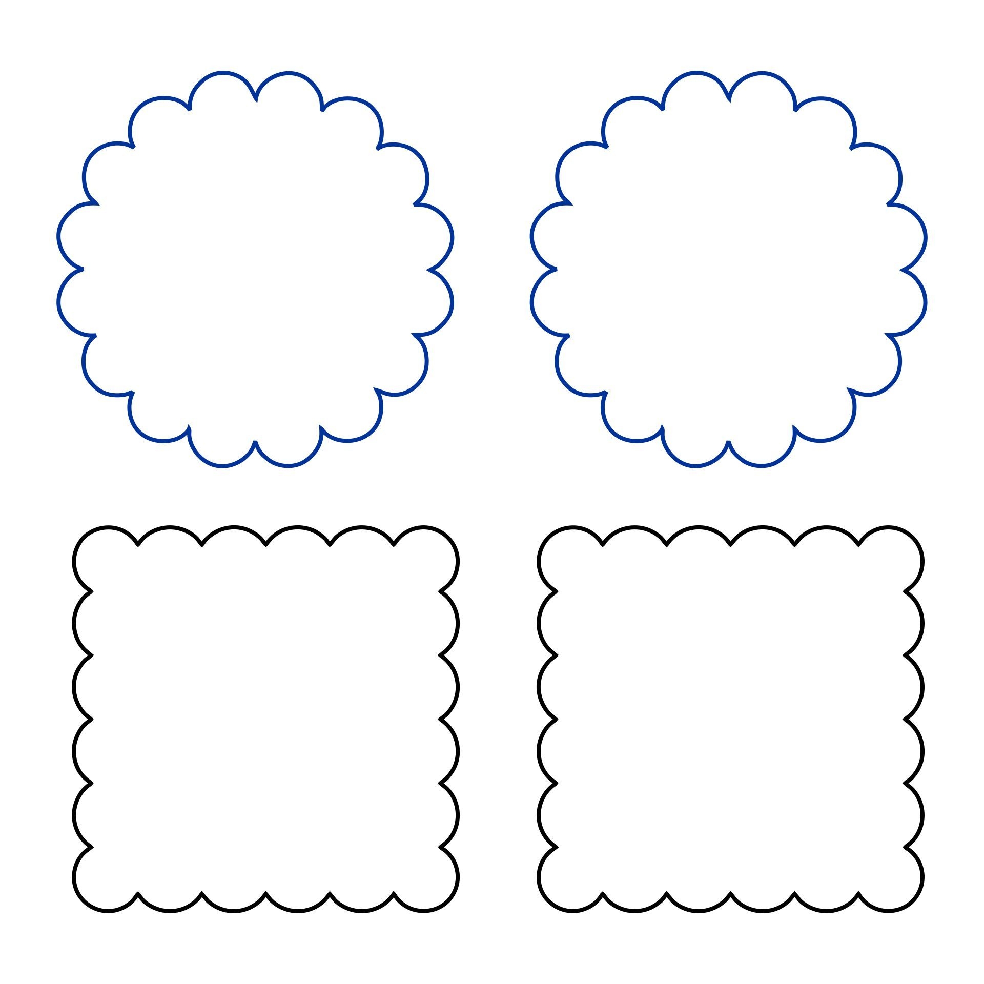 Scallop Template 10 Free PDF Printables Printablee