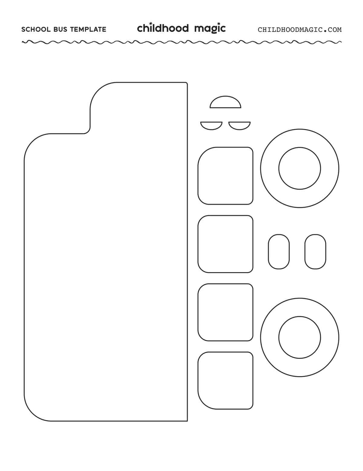 School Bus Template 