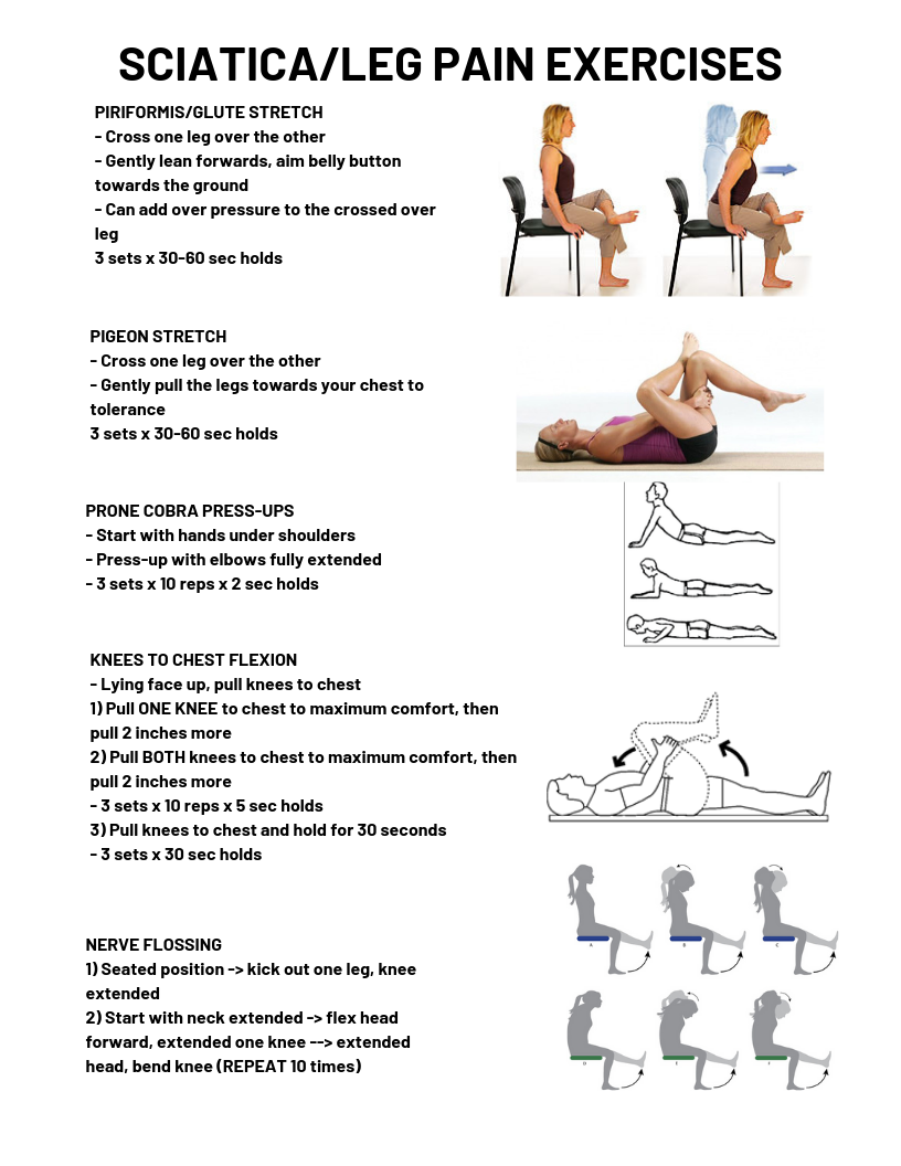 SCIATICA LEG PAIN EXERCISES Dr Quon