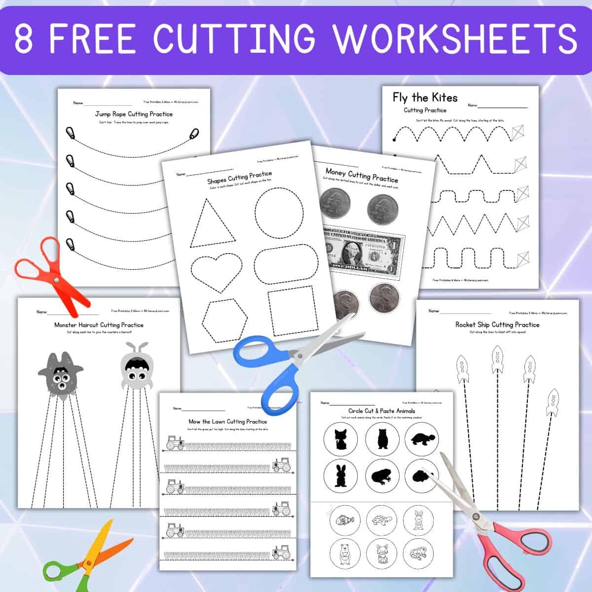 Free Printable Scissor Skills Worksheets