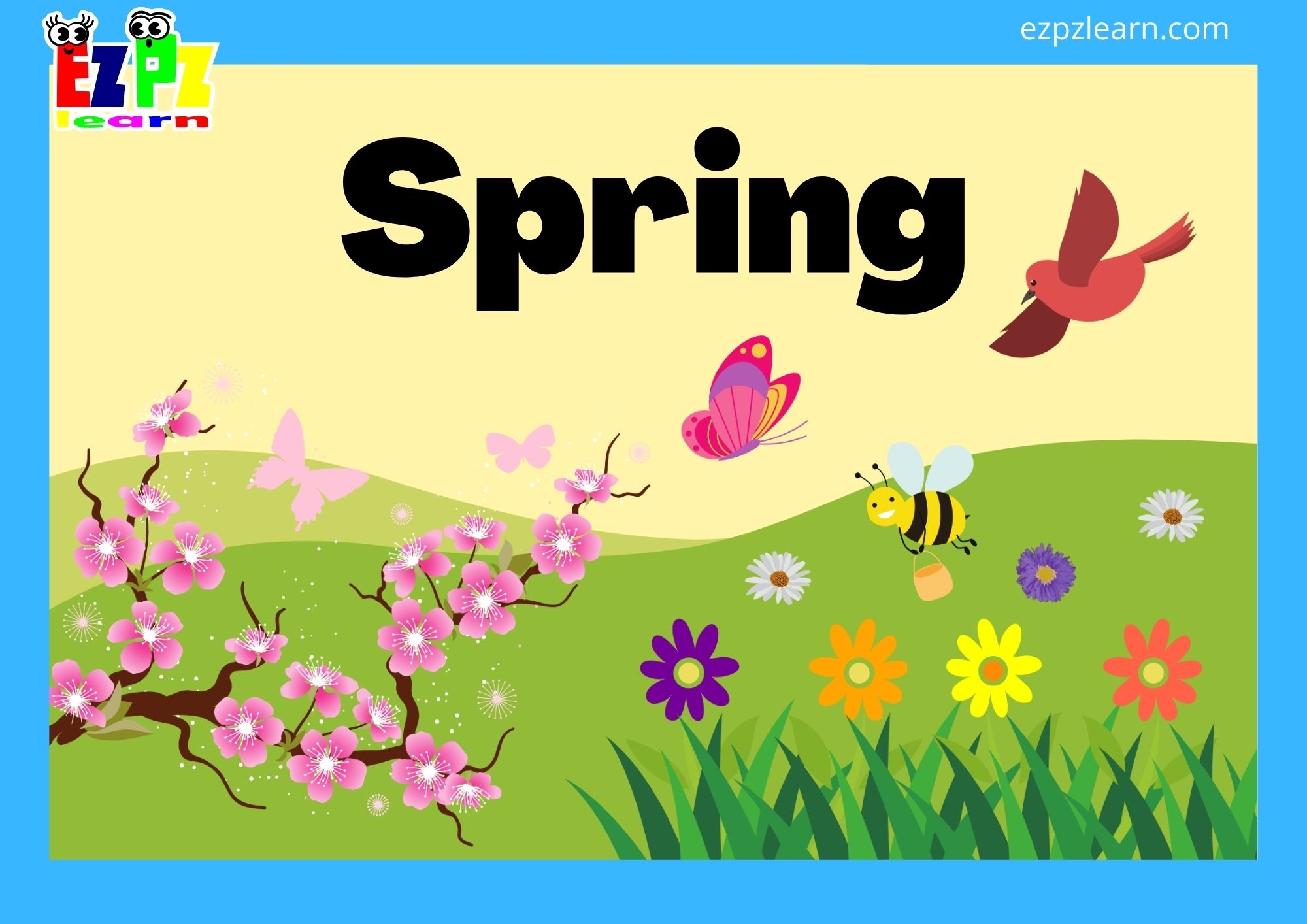 Free Printable Seasons Flashcards