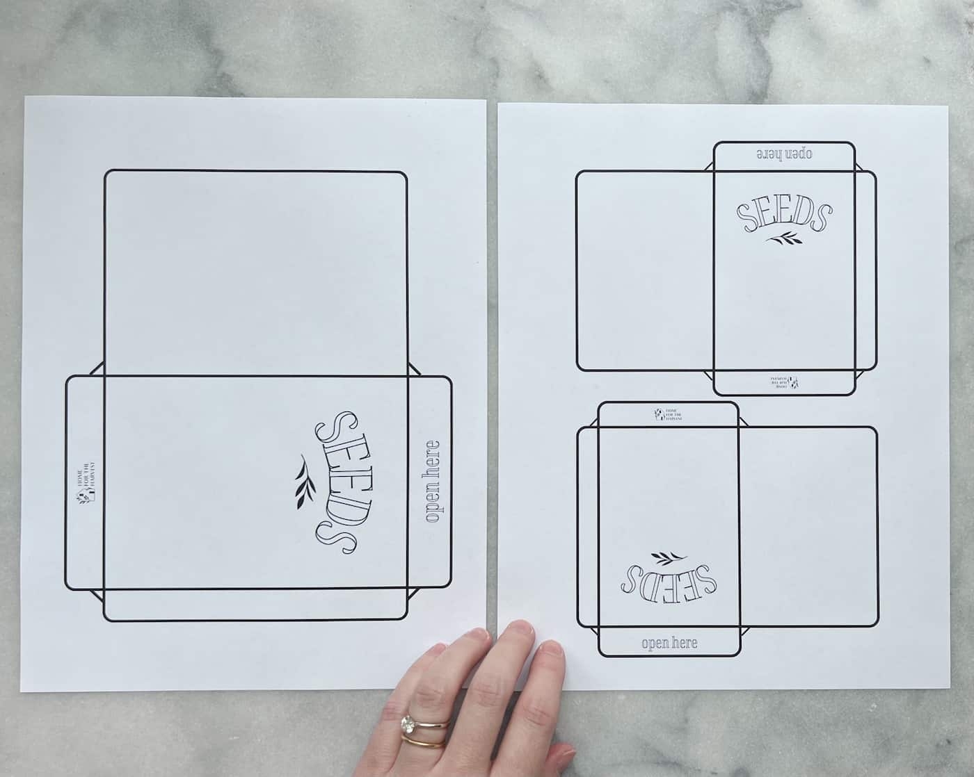 Free Printable Seed Packets Templates