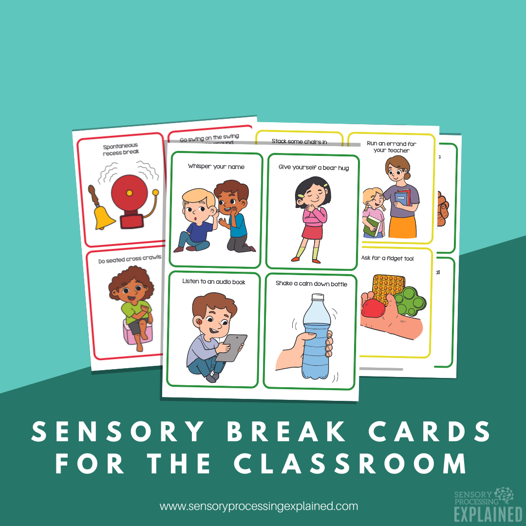 Sensory Break Cards For Home Classroom Digital Download Sensory Processing Explained