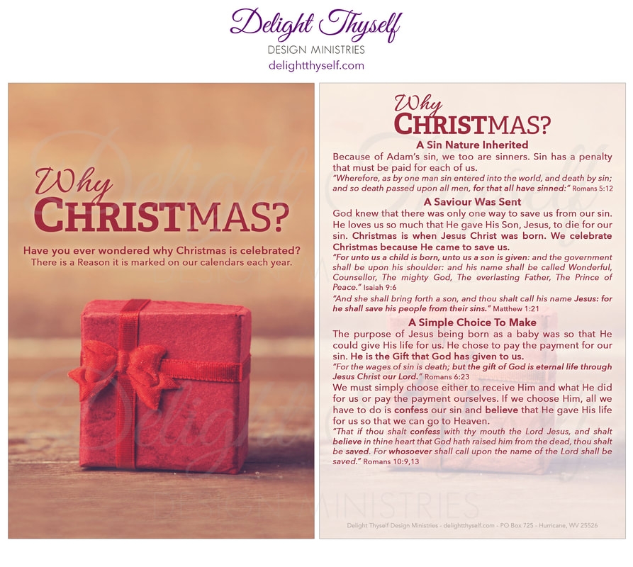 Share The Gospel This Christmas Delight Thyself Design Ministries