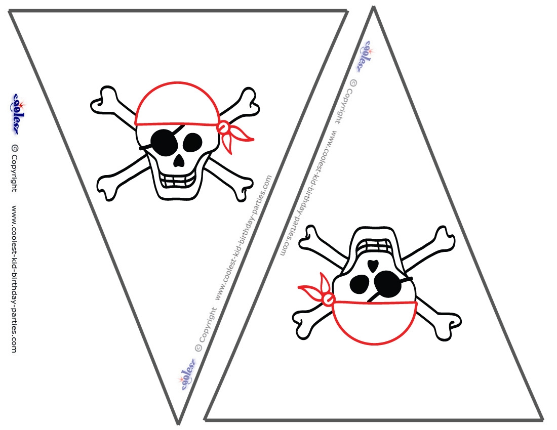 Small Printable Skull Flags Coolest Free Printables