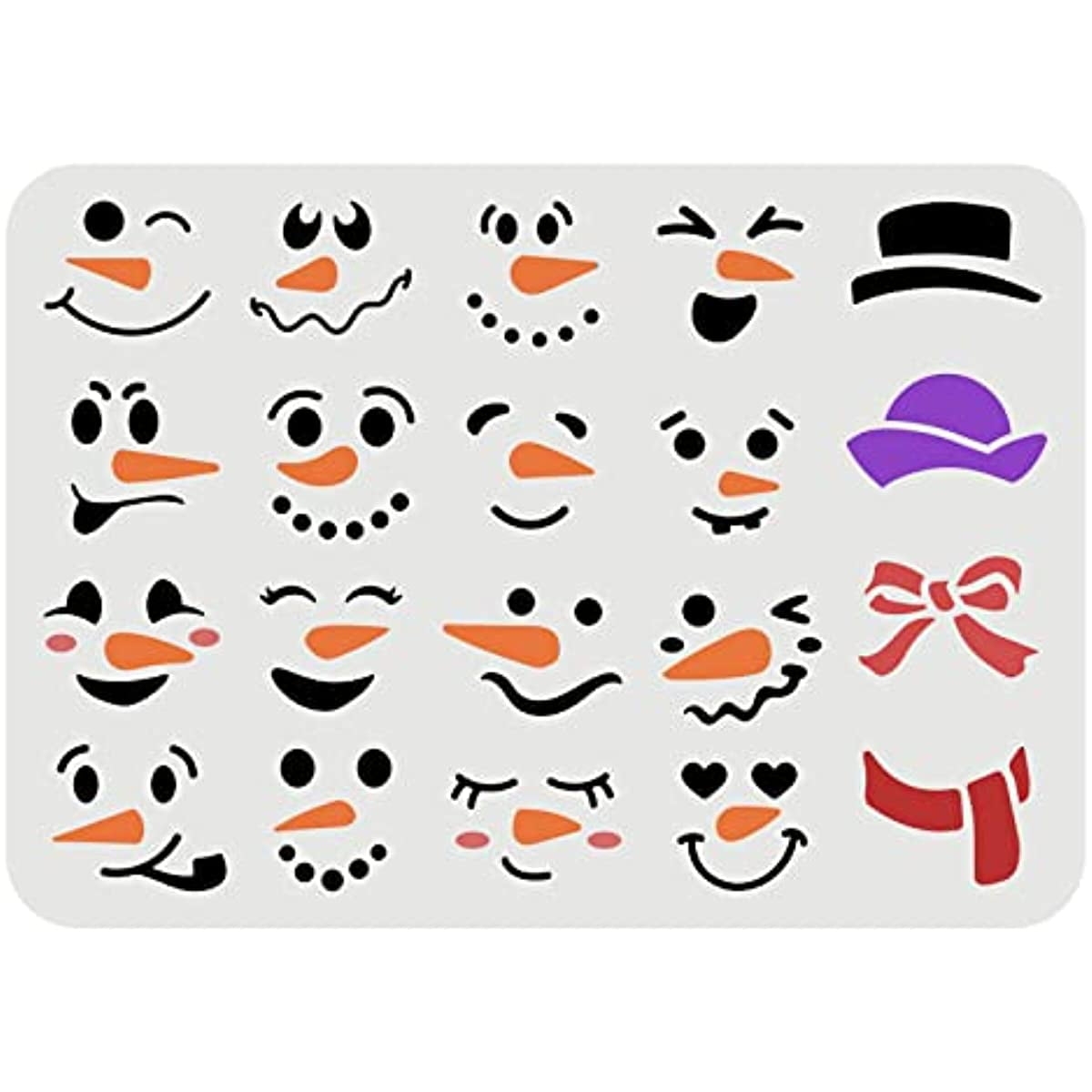 Free Printable Snowman Faces