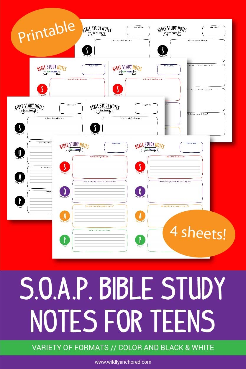 Free Printable Teen Bible Study