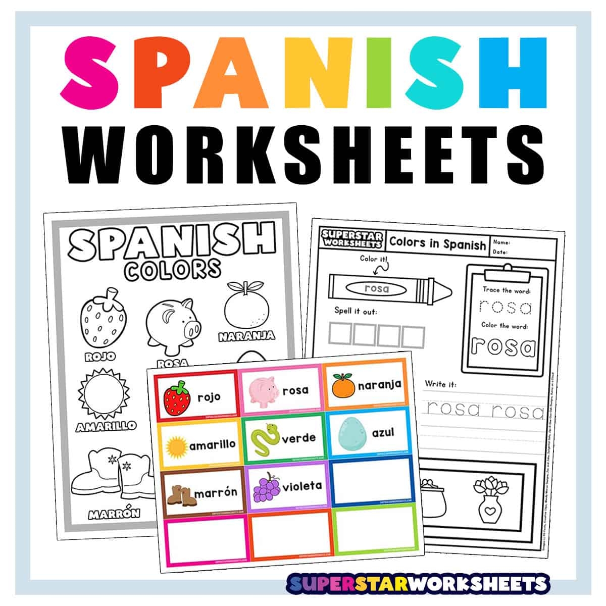 Free Printable Basic Spanish Flashcards
