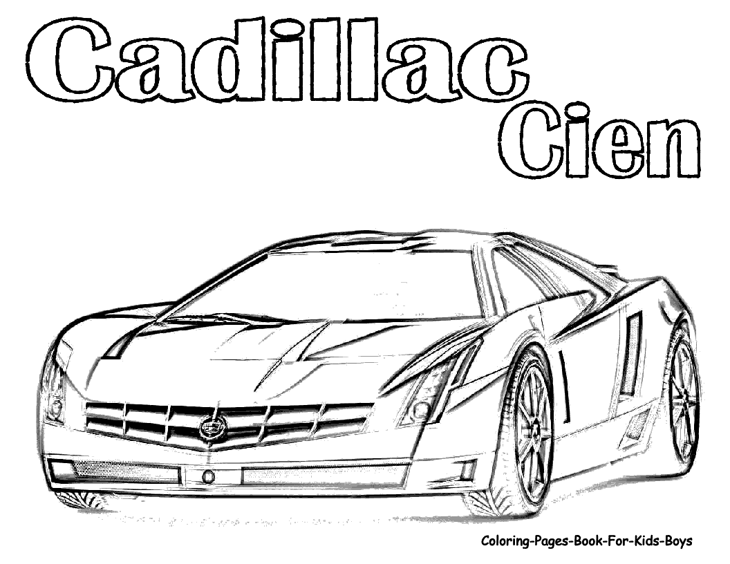 Free Cars Printable Coloring Pages