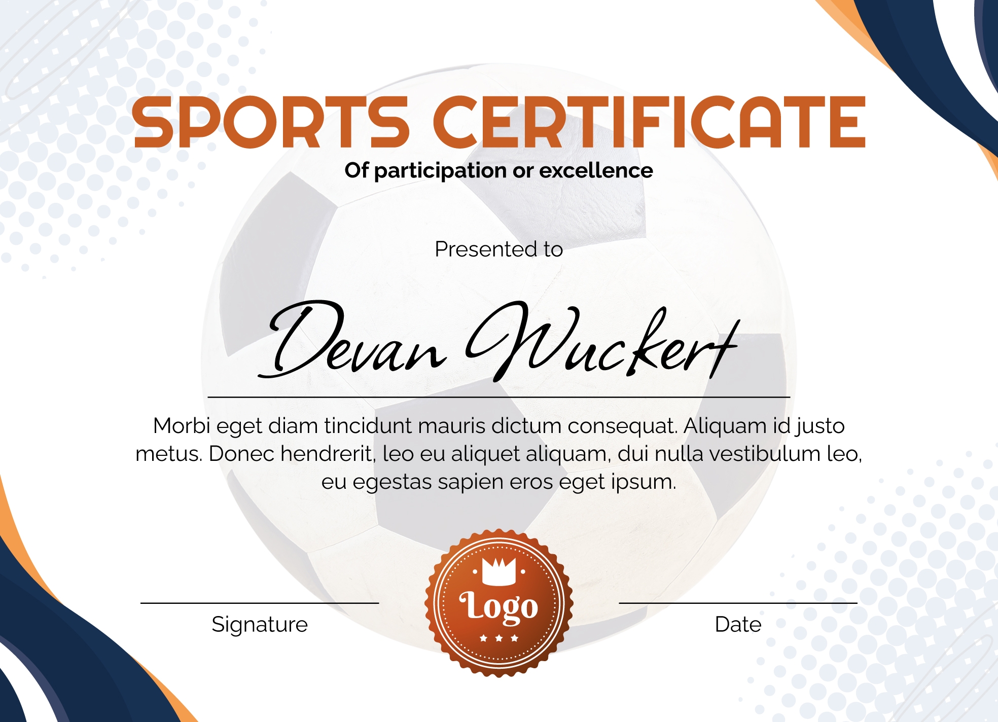 Free Printable Participation Certificates