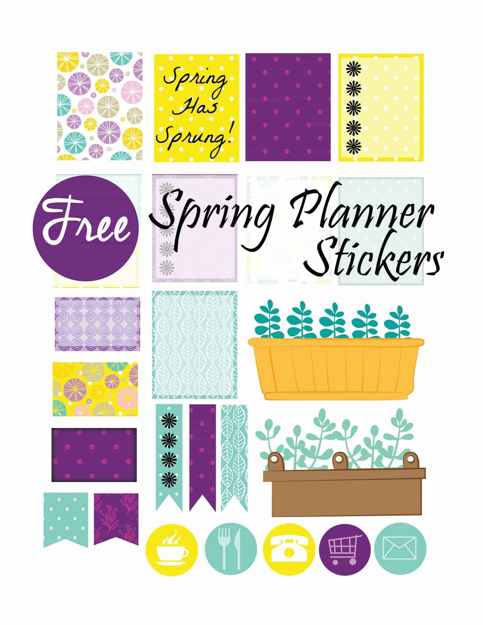 Spring Planner Stickers Sweet T Makes Three