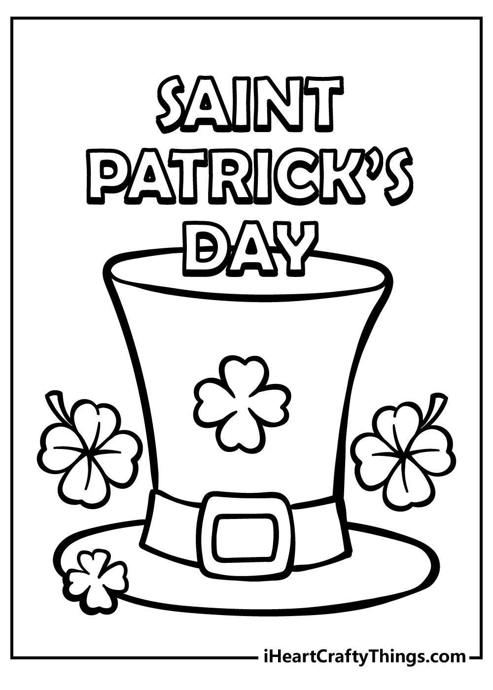 St Patricks Day Coloring Pages 2024 100 Free Printables 