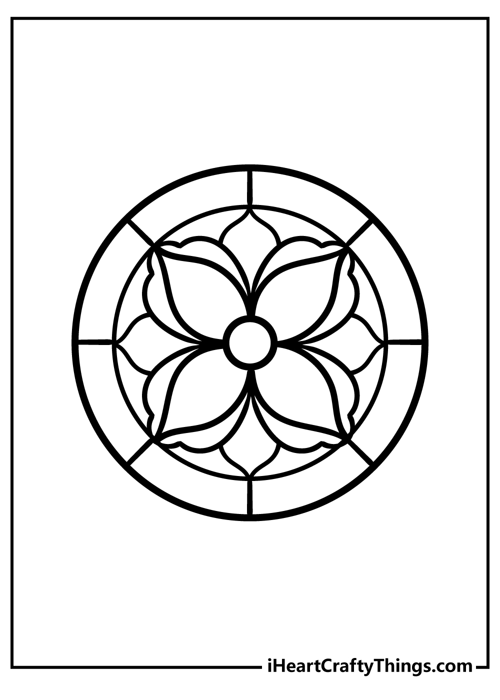 Stained Glass Pages 100 Free Printables 