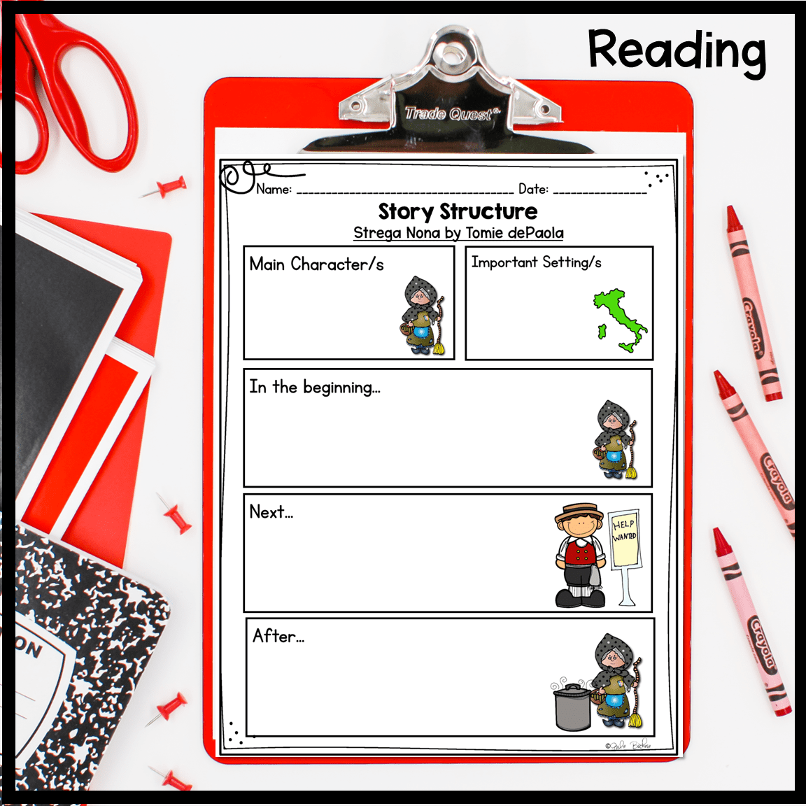 Strega Nona Substitute Plans 1st 2nd 3rd Grade MagiCore