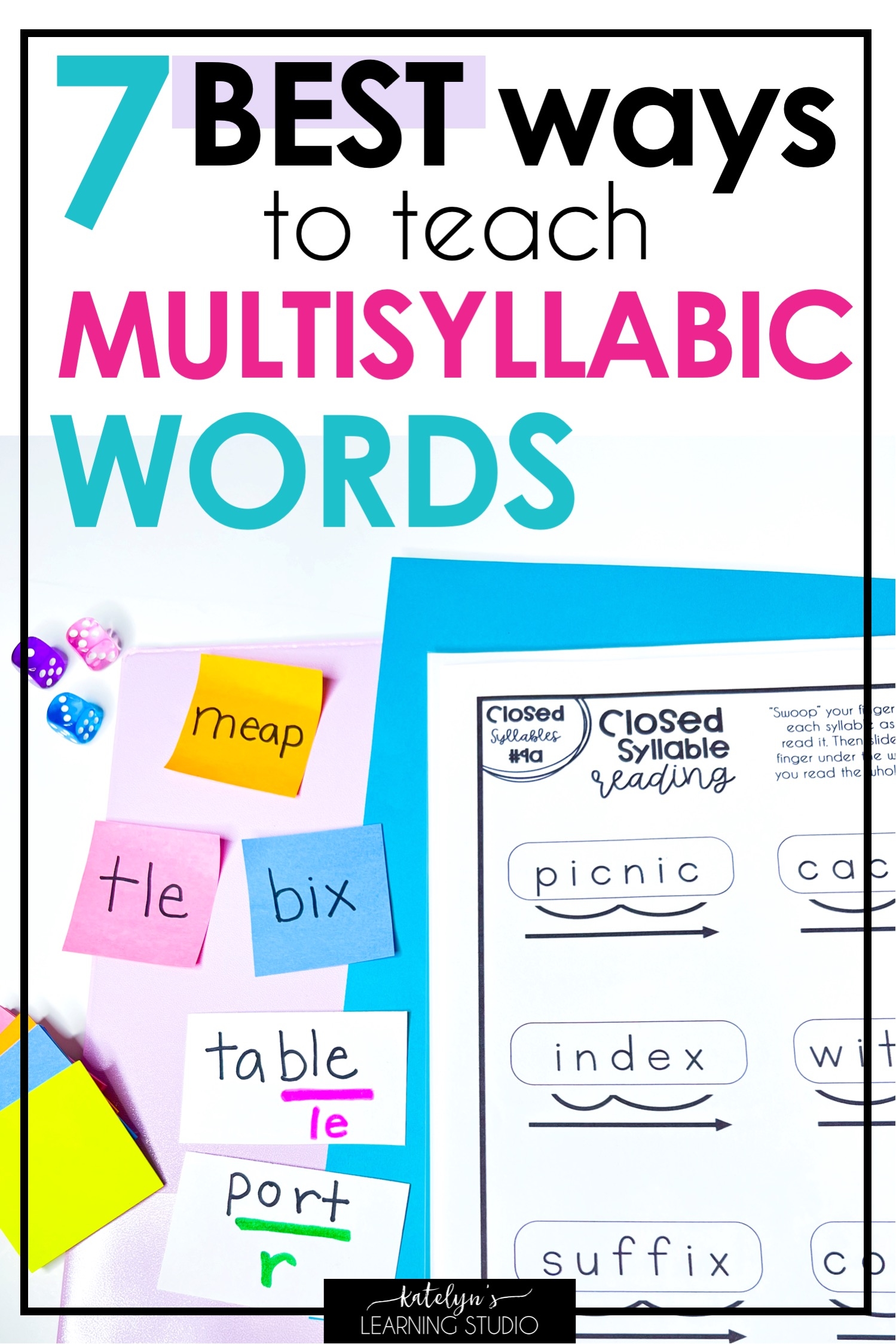 Free Printable Multisyllabic Words Worksheets