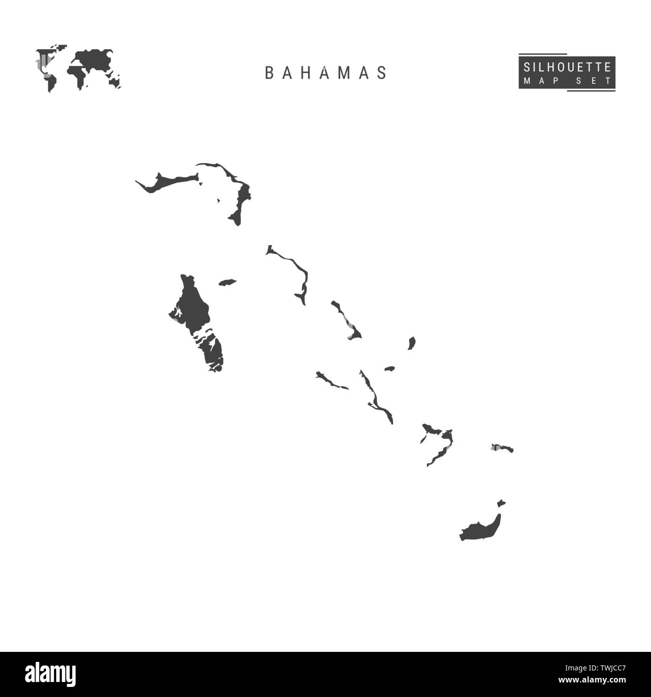 The Bahamas Map Black And White Stock Photos Images Alamy