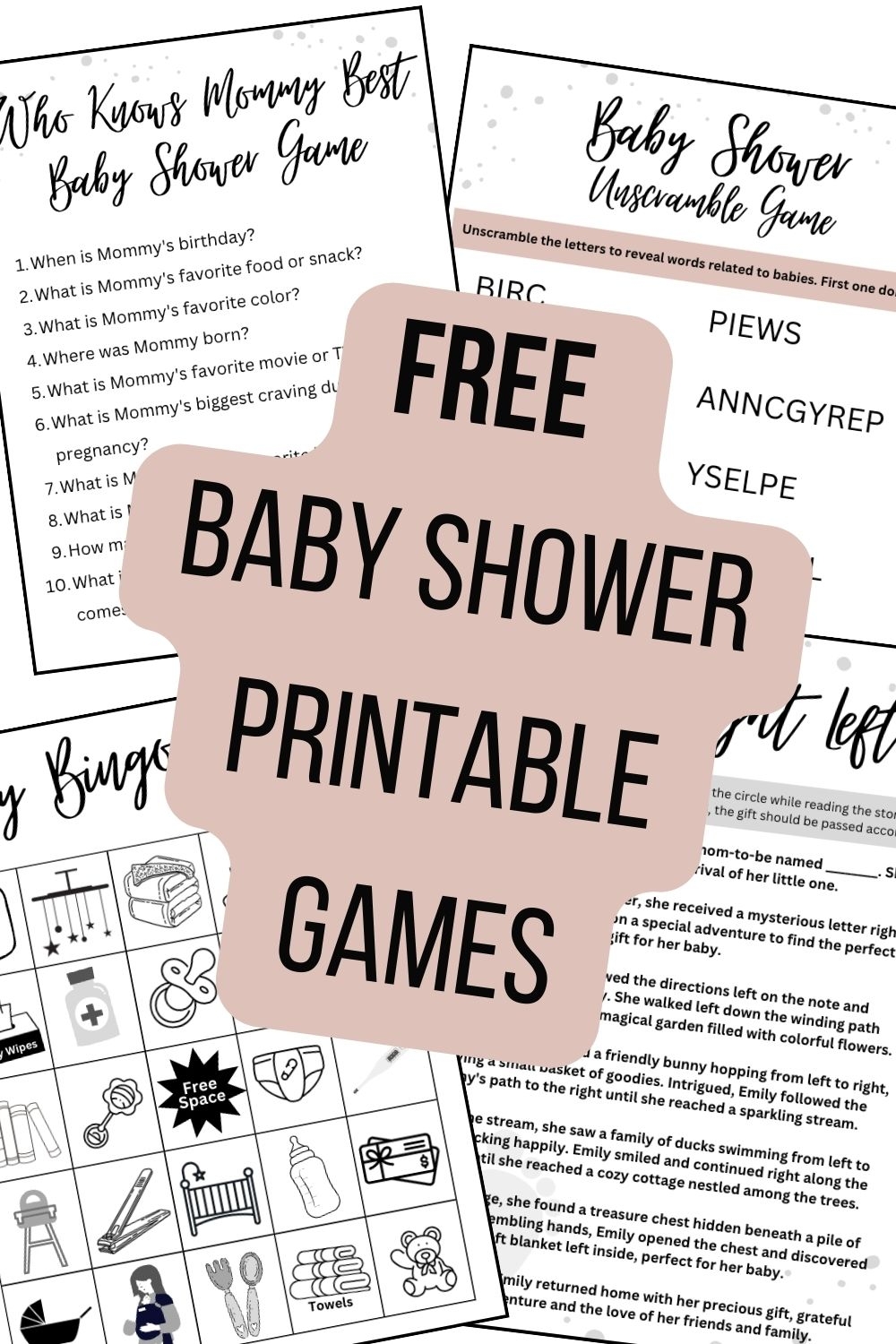 Printable Baby Shower Games Free