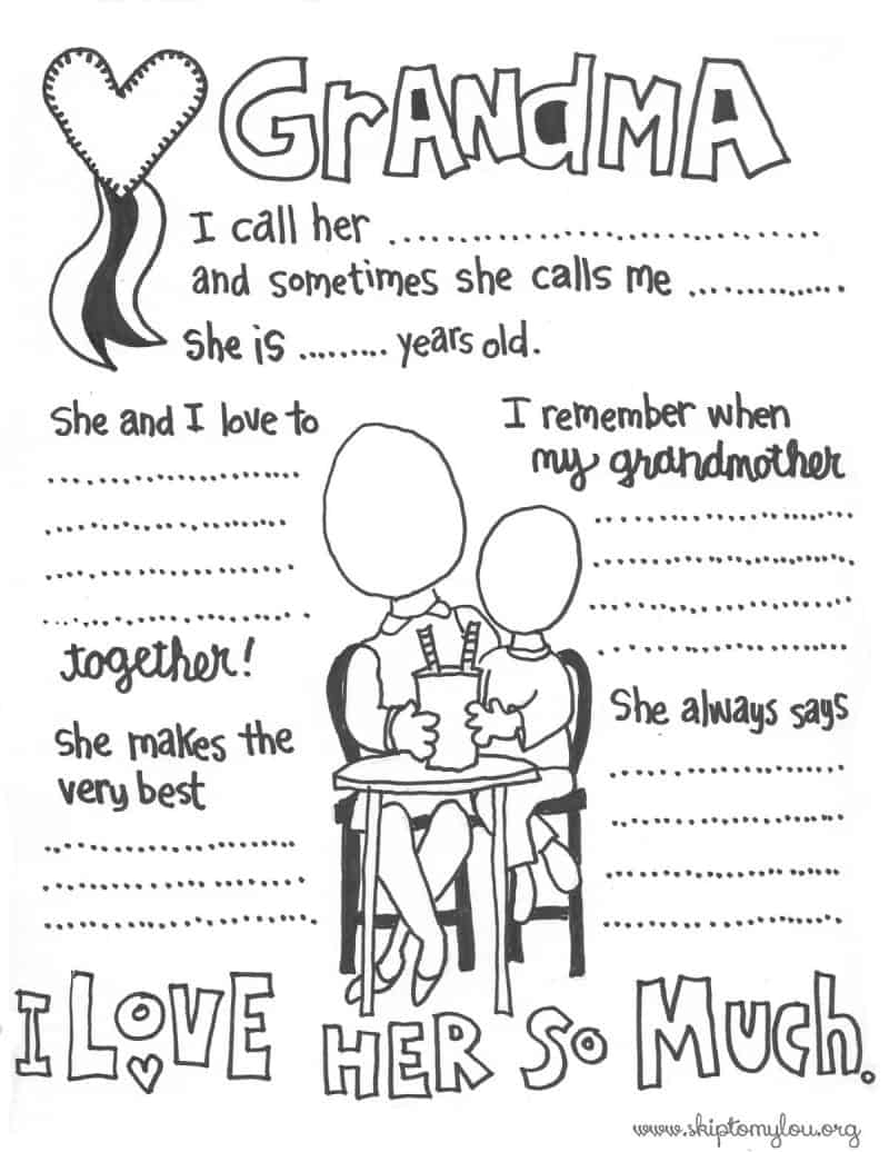 Grandparents Day Free Printables