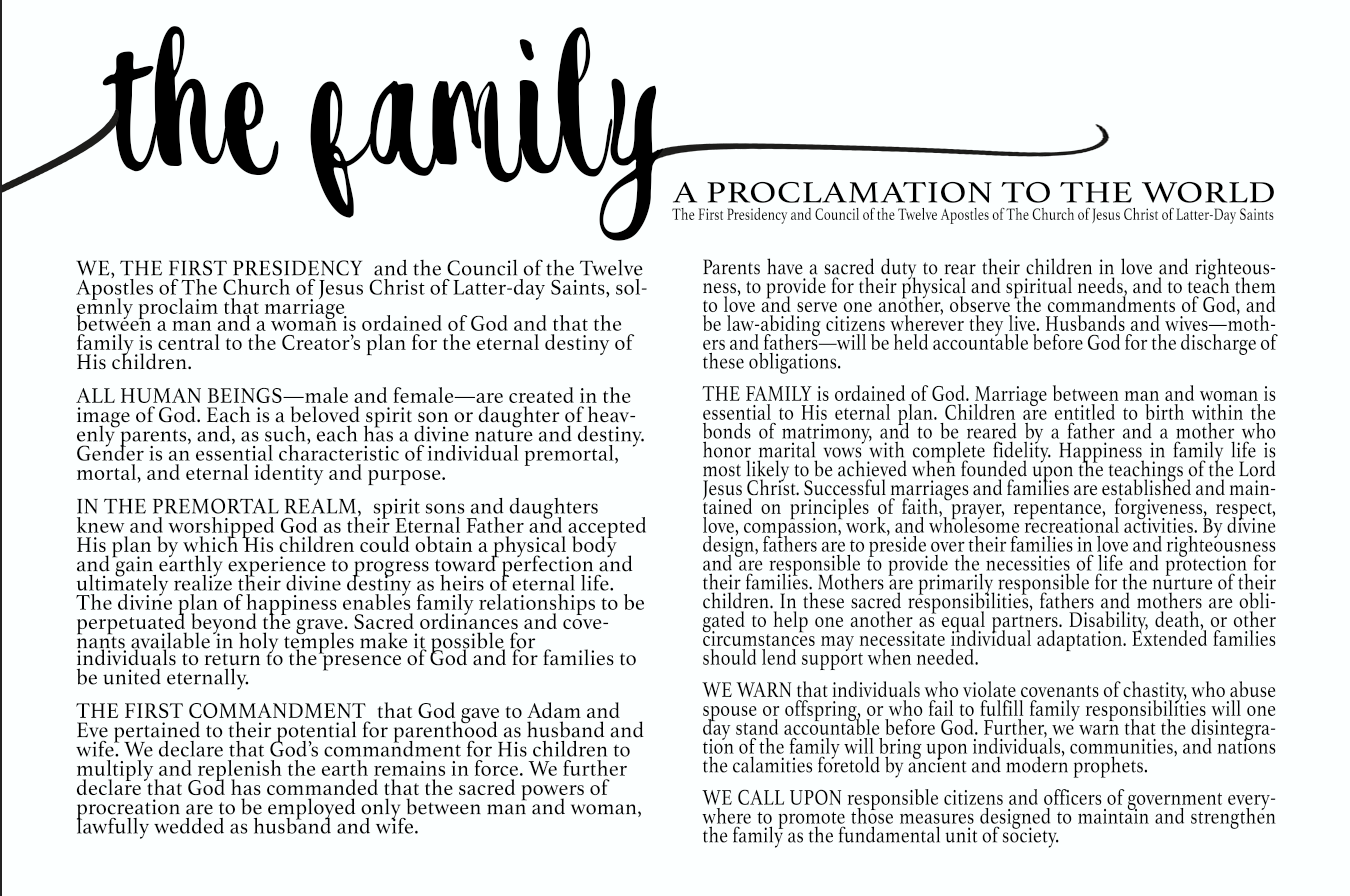 The Family Proclamation