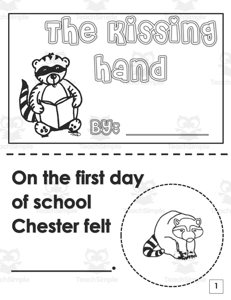 The Kissing Hand Printable Book By Teach Simple