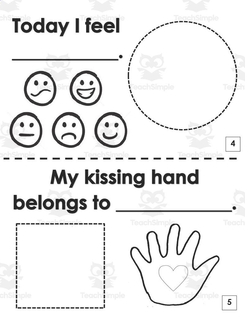 The Kissing Hand Printable Book By Teach Simple