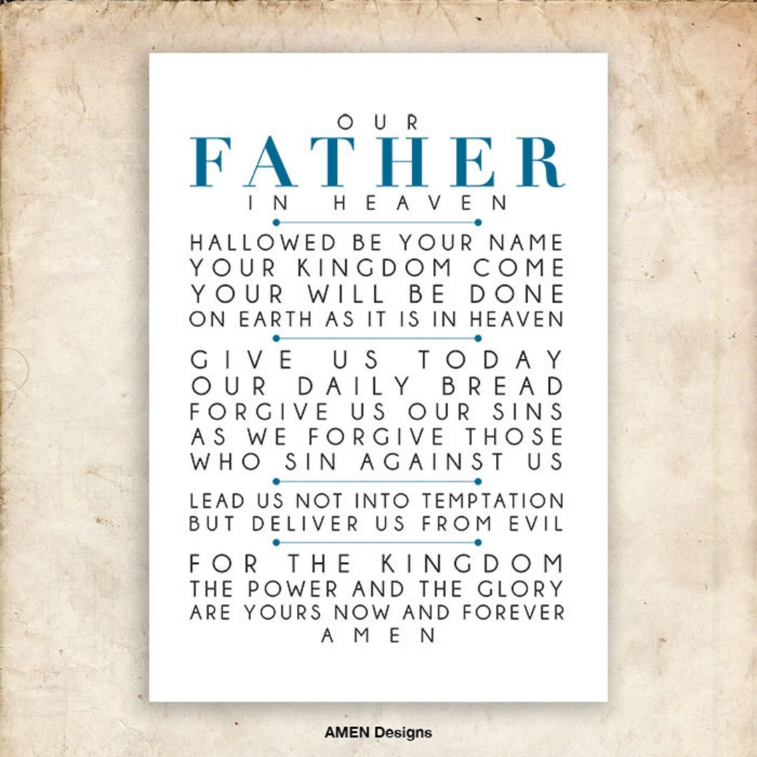 The Lord S Prayer Free Printable