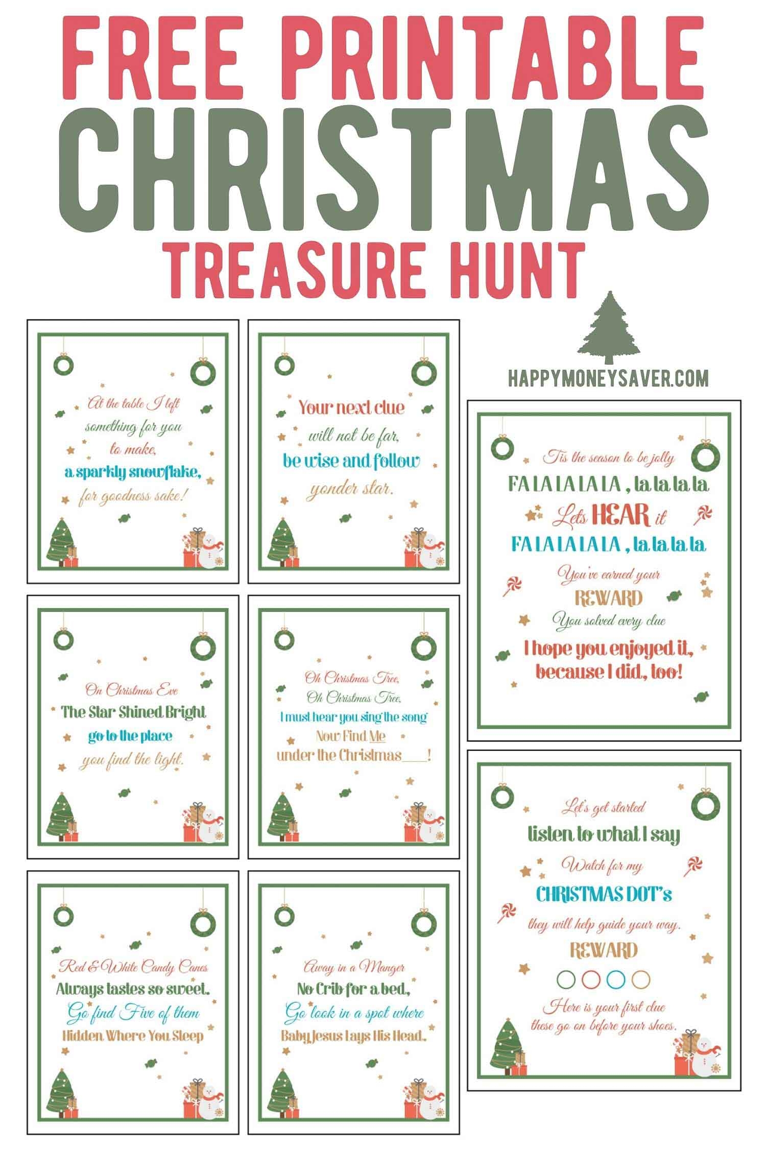 The Ultimate Christmas Treasure Hunt Free Printable