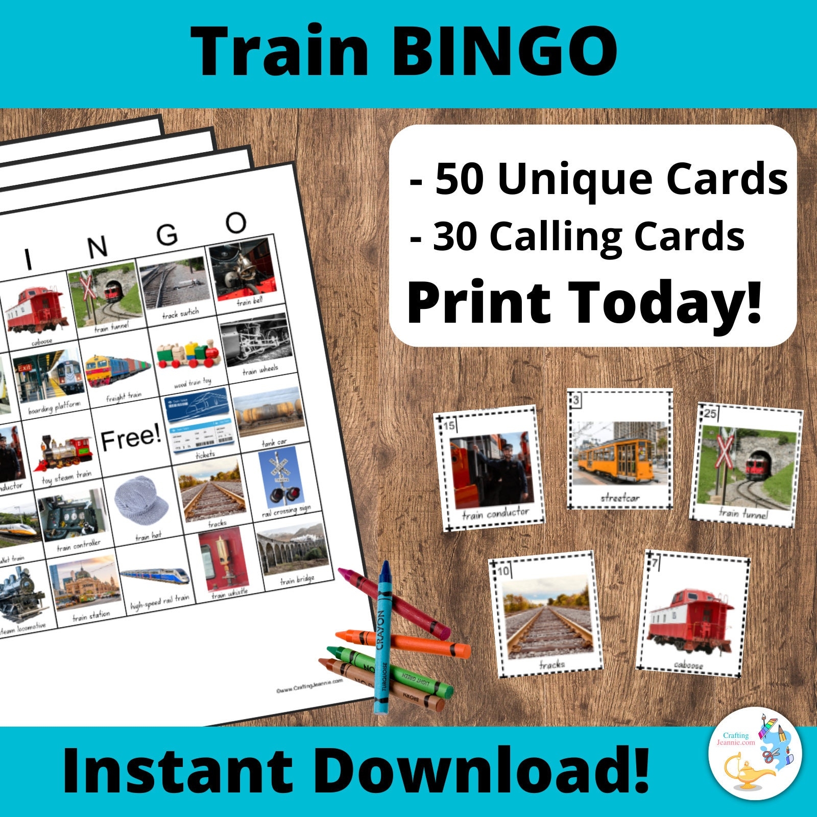 Thomas Train Bingo Etsy