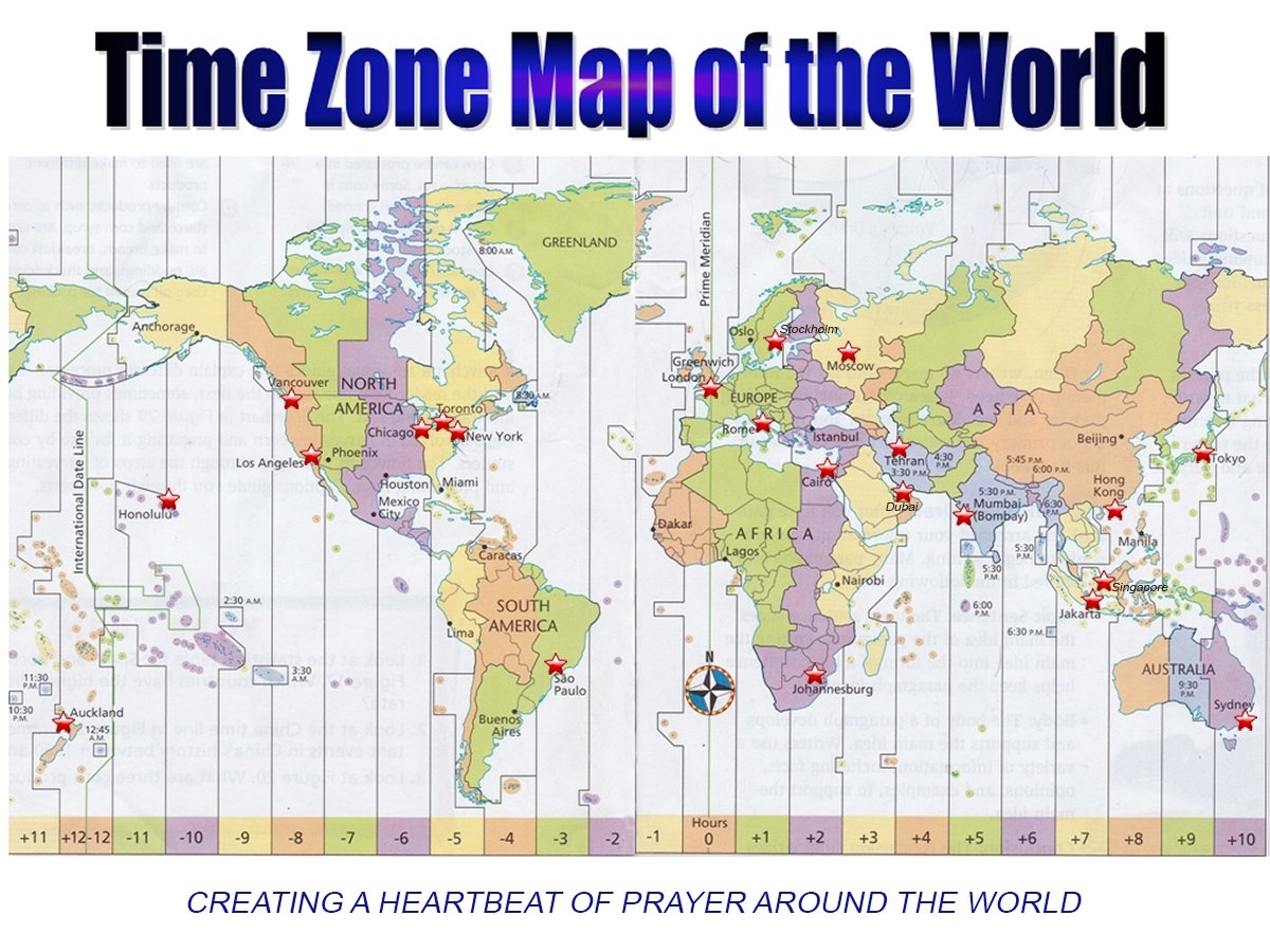 Time zone map of the world Janet Conner