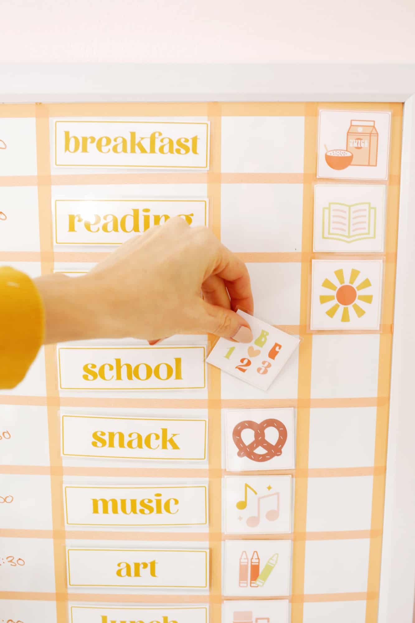 Toddler Preschool Visual Schedule DIY with Free Chart Printables A Beautiful Mess