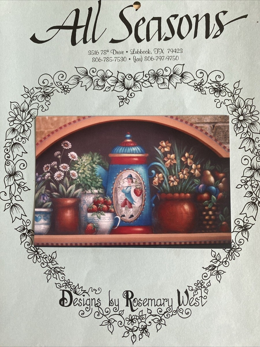 Tole Painting Pattern Packet Still Life With Coffee Pot By Rosemary West EBay