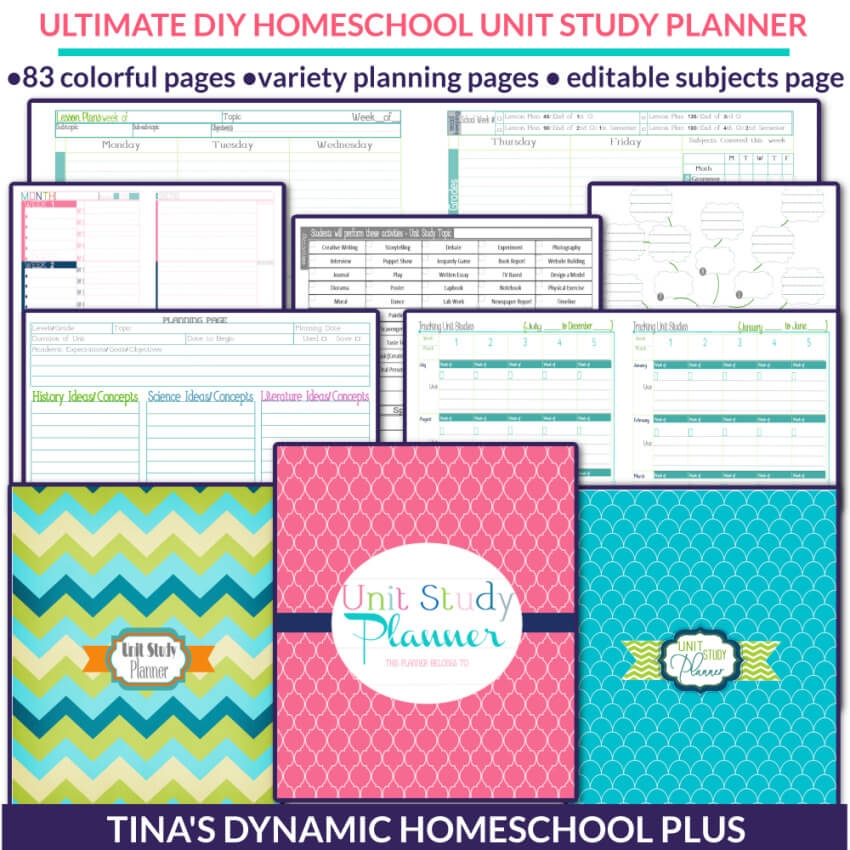 Free Printable Unit Study Planner