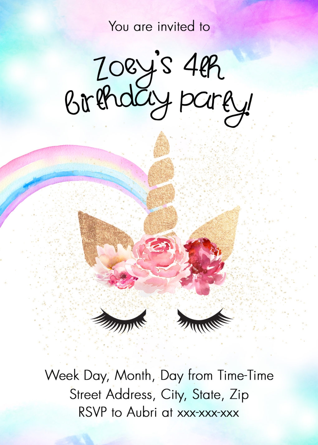 Unicorn Birthday Party Ideas W FREE Printable The DIY Lighthouse