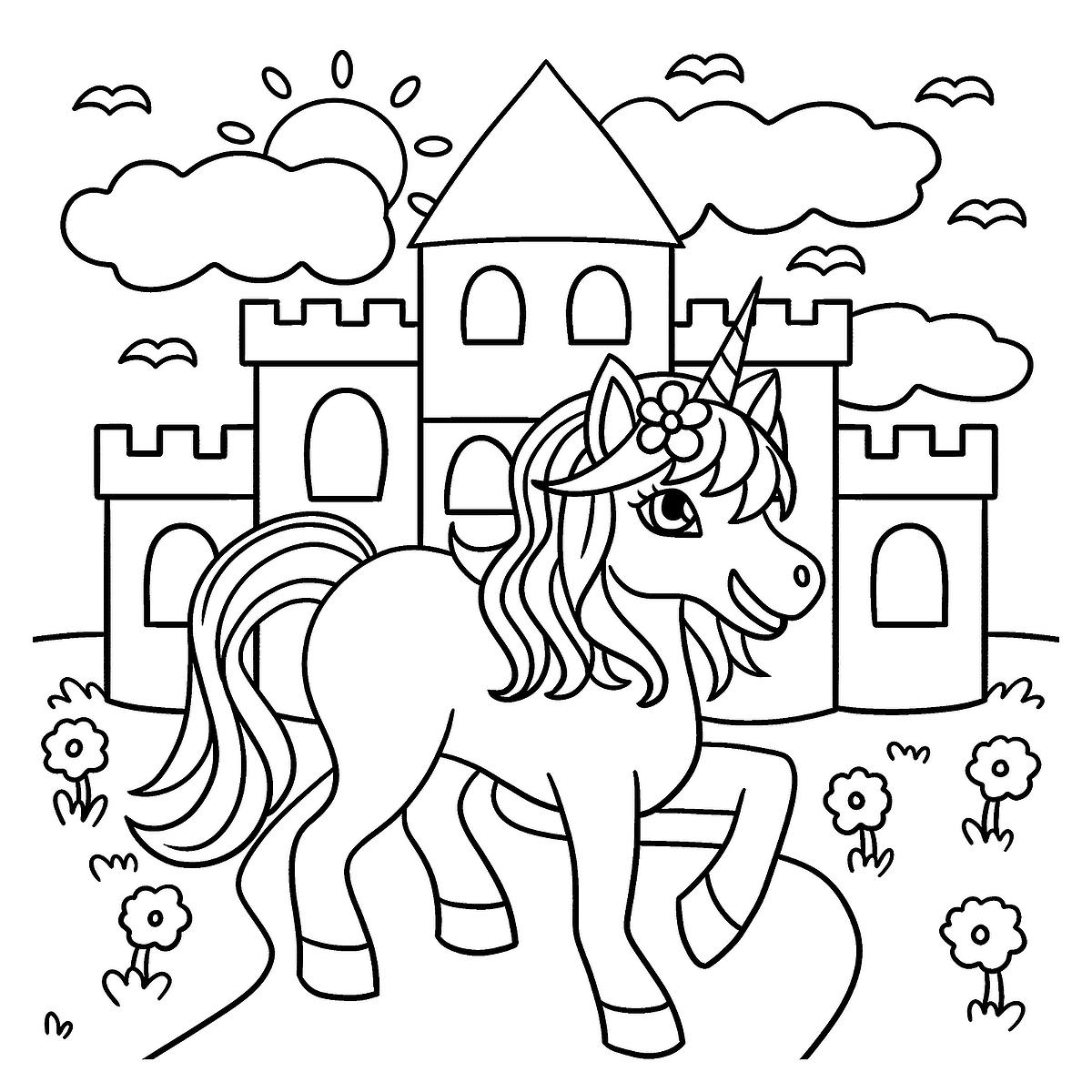 Free Unicorn Printable Coloring Pages