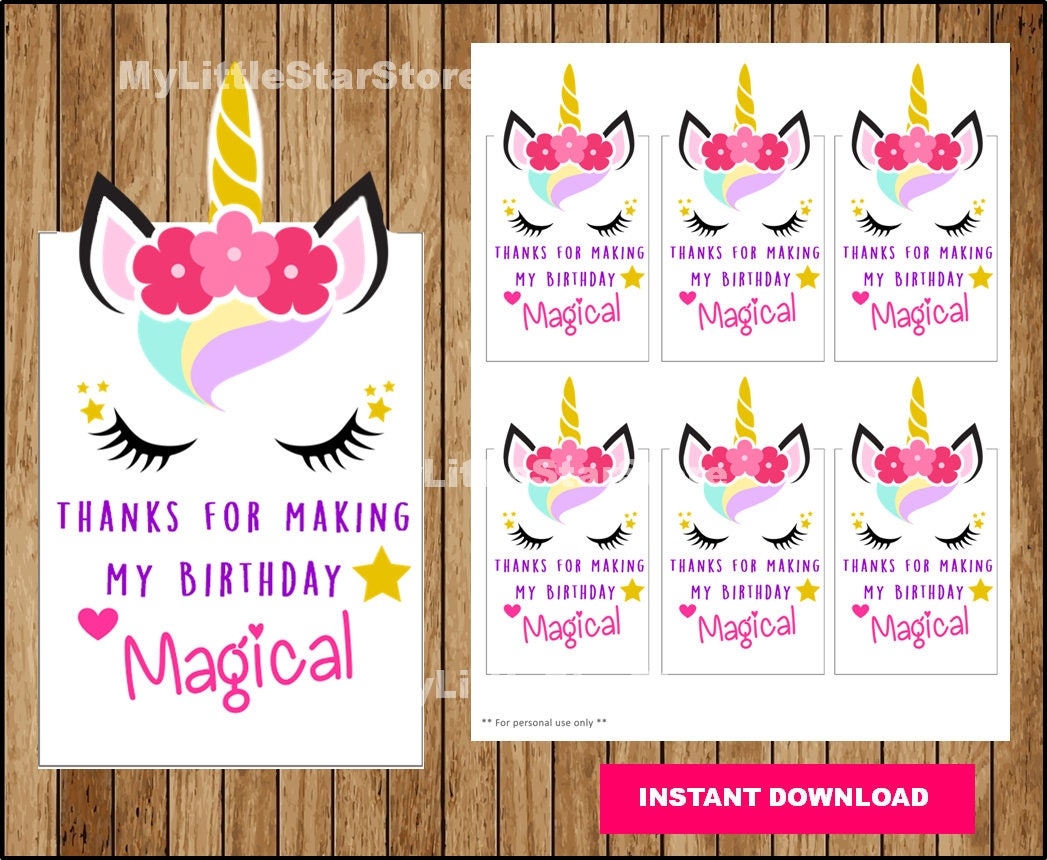 Unicorn Party Printables Free