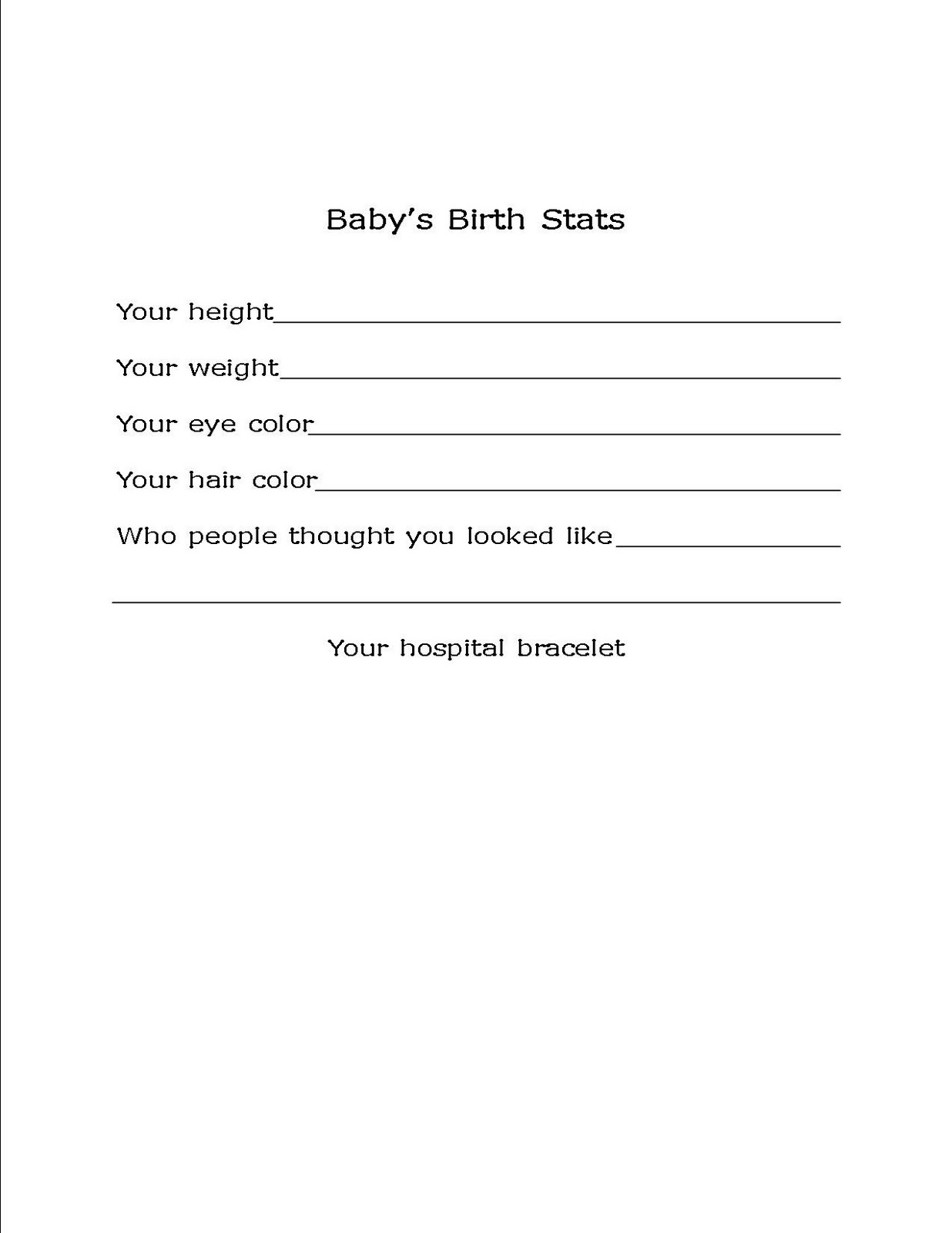 UPDATE Our Homemade Baby Book With Free Printables Bare Feet On The Dashboard