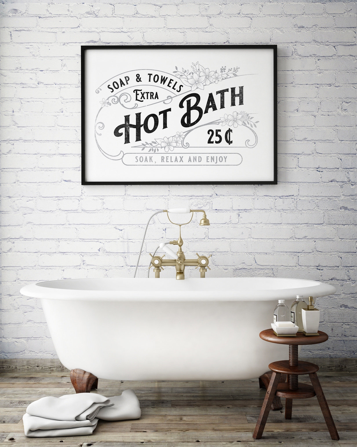 Free Vintage Bathroom Printables